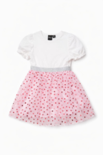 Robe Fille Disney Tulle Rose Cœurs
