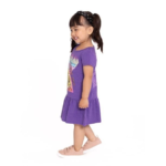 Robe Fille Disney Imprimée Violet - Image 6