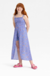 Robe fille fleurie avec short intégré
