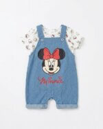Ensemble bébé fille Minnie – Salopette + T-shirt