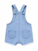 Salopette short fille en jean – Ackermans - Image 2