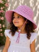 Chapeau de Soleil Fille Anti-UV – Collection Été Multimodèles - Image 2