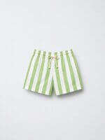Short de Bain Zara Enfant – Rayures Vertes & Orange - Image 2