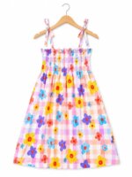 Robe Fille Fleurie à Bretelles – 3 Coloris (2 à 10 Ans) - Image 4