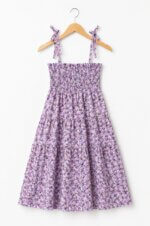 Robe Fille Fleurie à Bretelles – 3 Coloris (2 à 10 Ans)
