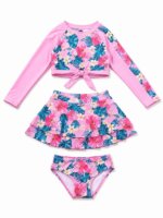 Maillot de Bain Fille 2 Pièces Anti-UV – 3 Coloris (8 à 14 Ans) - Image 3