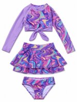 Maillot de Bain Fille 3 Pièces – Collection Été Tropicale - Image 2