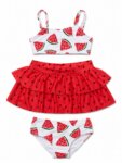 Maillot de Bain Fille 3 Pièces – Collection Été Tropicale