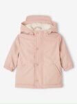 Veste d'hiver fille avec capuche doublée moumoute - Redtag Pink