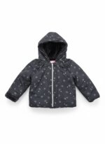 Doudoune matelassée à capuche pour bébé/enfant - Imprimé Floral Délicat - Image 4