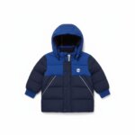 Doudoune à capuche bébé Timberland bicolore
