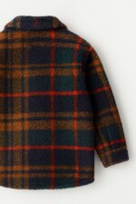 Veste chemise en polaire sherpa à carreaux pour enfant - Image 3