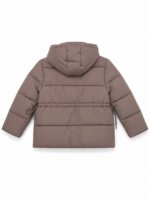 Doudoune matelassée à capuche enfant - Marron taupe / Moka - Image 3