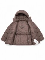 Doudoune matelassée à capuche enfant - Marron taupe / Moka - Image 4