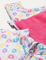 Doudoune matelassée à capuche fille motif léopard multicolore - Image 4