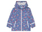 Veste imperméable à capuche pour bébé - Imprimé fleuri (Bleu, Rouge & Rose) - Image 4