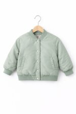 Veste bomber matelassée enfant - Vert Sauge / Olive clair
