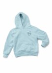 Sweat à capuche fille motif cygne - Vert menthe / Vert d'eau