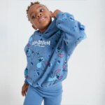 Sweat à capuche enfant Lilo & Stitch - Bleu Spatiale