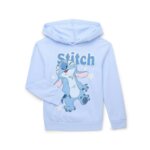 Sweat à capuche enfant Lilo & Stitch Disney - Bleu Ciel