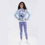 Sweat à capuche enfant Lilo & Stitch Disney - Bleu Ciel - Image 4