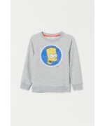 Sweat-shirt col rond enfant H&M - Les Simpson / Motif Bart Simpson