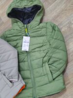 Doudoune Matelassée à Capuche Enfant - Doublure Contrastée (Bleu Marine, Gris ou Vert Olive) - Image 5