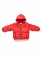 Doudoune Matelassée à Capuche Enfant - Veste Chaude & Légère (Rouge / Coral)