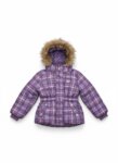 Manteau à Capuche Bébé Fille - Doudoune Motif Étoiles (Violet, Turquoise & Blanc)