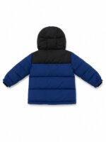 Doudoune à Capuche Enfant Reebok - Veste Chaude Matelassée Doudou (Noir / Bleu & Noir) - Image 3