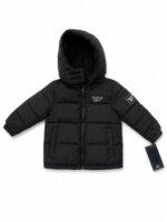 Doudoune à Capuche Enfant Reebok - Veste Chaude Matelassée Doudou (Noir / Bleu & Noir) - Image 4