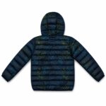 Doudoune Matelassée à Capuche Enfant - Motif Taches de Peinture / Effet Galaxie (Bleu Marine & Doublure Bleu Roi) - Image 3