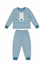 Ensemble Pyjama Garçon 2 Pièces - Confort & Motifs Ludiques (Dinosaures ou Rayures Lapin) - Image 2