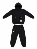 Ensemble Survêtement Enfant 2 Pièces - Sweat à Capuche & Jogging Molletonné (Noir ou Bleu Marine) - Image 3