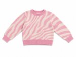 Haut en Maille Fille - Pulls & Gilet Doux (Gris, Bleu & Motif Zèbre Pink) - Image 4