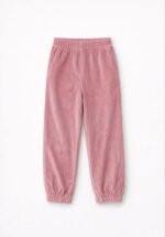 Survêtement Fille 2 Pièces en Velours - Veste Zippée à Capuche & Pantalon (Rose Vieux) - Image 4