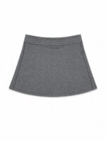 Jupe-Short Fille Sport & Sportswear - Coupe Traprèze (Gris - Image 2