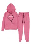 Ensemble Fille  2 Pièces Miu Miu - Sweat à Capuche & Pantalon de Jogging (Bleu Vert, Rose,
