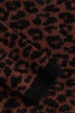 Pull en Maille Fille H&M - Imprimé Léopard & Bord-Côte Noir - Image 3