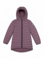 Doudoune Longue Matelassée à Capuche Fille - Coupe Couvrante & Fermeture Zippée (Divers Coloris) - Image 2
