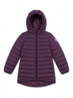 Doudoune Longue Matelassée à Capuche Fille - Coupe Couvrante & Fermeture Zippée (Divers Coloris)