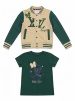 Ensemble Fille 2 Pièces Veste Teddy à Pressions & T-Shirt - Style Varsity Streetwear - Image 5