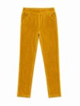 Pantalon Fille en Velours Côtelé / Velours Ras - Coupe Droit / Tregging Confort (Orchestra)