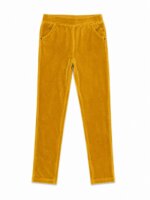 Pantalon Fille en Velours Côtelé / Velours Ras - Coupe Droit / Tregging Confort (Orchestra)