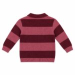 Pull Col Polo Maille Tricot à Larges Rayures Enfant / Fille - Style Rugby Chic - Image 3