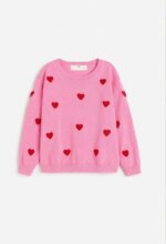 Ensemble Fille 2 Pièces Pull & Jupe en Maille Motif Cœurs - H&M - Image 2