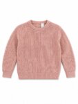 Pull Fille / Enfant en Maille Côtelée Col Rond - Style Chaud & Douillet