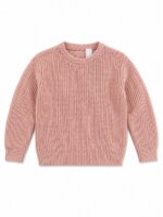 Pull Fille / Enfant en Maille Côtelée Col Rond - Style Chaud & Douillet