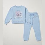 Ensemble de Jogging Fille Disney La Reine des Neiges (Frozen) - Sweat & Pantalon Bleu Ciel