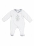 Pyjama Dormeuse Bébé Naissance Ouverture Cache-Cœur / Croisée - Dors-Bien Douillet en Velours & Coton